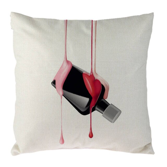 New Cosmetics Perfume Bottles Nail polish Lipsticks Pillow Cove