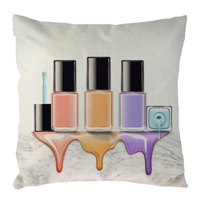 New Cosmetics Perfume Bottles Nail polish Lipsticks Pillow Cove