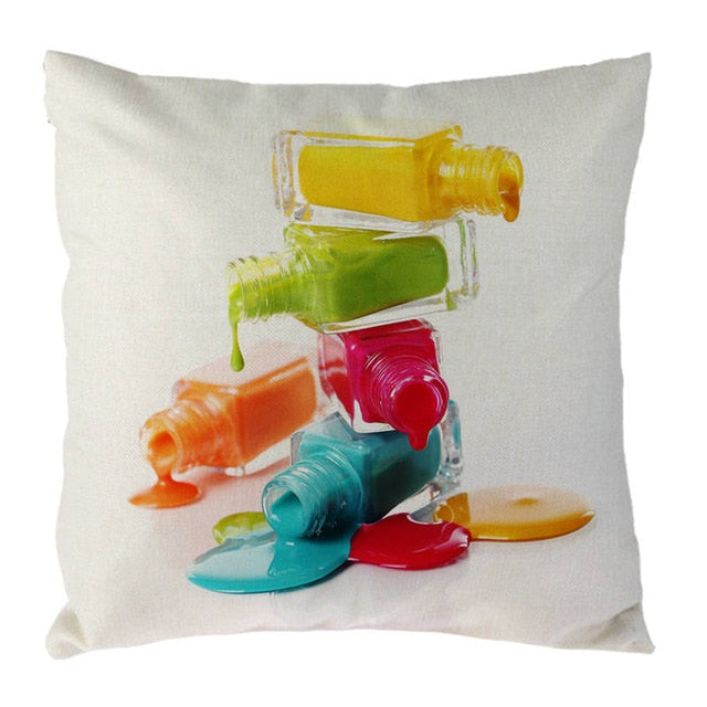 New Cosmetics Perfume Bottles Nail polish Lipsticks Pillow Cove