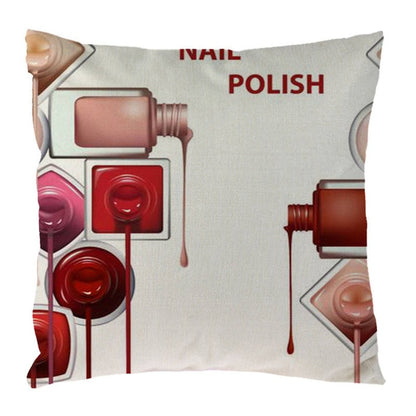 New Cosmetics Perfume Bottles Nail polish Lipsticks Pillow Cove