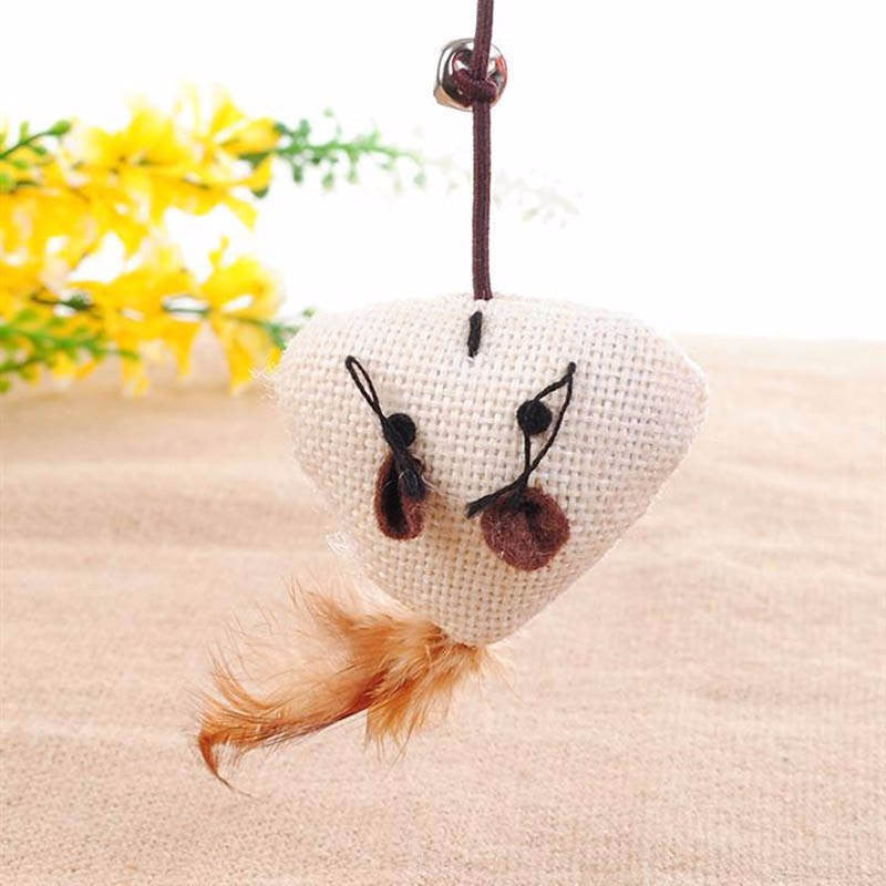 Product For Cheap Cat Toys interactive With Bells Elastic Rod Has a Funny Cat Mouse Pumpkin - Shopy Max