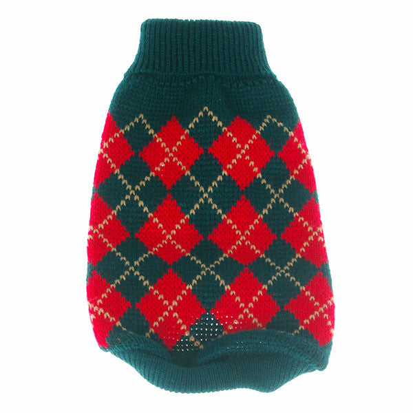 Puppy Pet Dogs Winter Warm Knitted Jumper Sweater Coat Clothes Patterned Apparel - Shopy Max