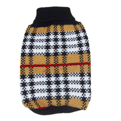 Puppy Pet Dogs Winter Warm Knitted Jumper Sweater Coat Clothes Patterned Apparel - Shopy Max