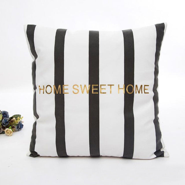 MIHE Cushion Cover 45*45cm Gold Linen Cotton Soft Throw