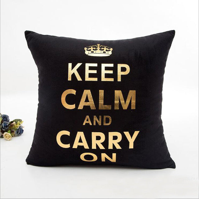 MIHE Cushion Cover 45*45cm Gold Linen Cotton Soft Throw
