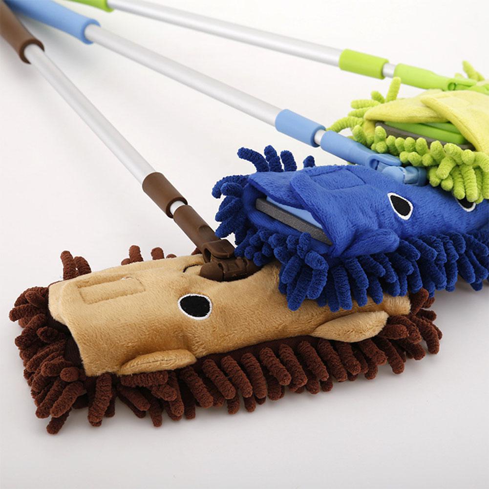 Kids Stretchable Floor Cleaning Tools Mop Broom Dustpan Play-house Toys Gift