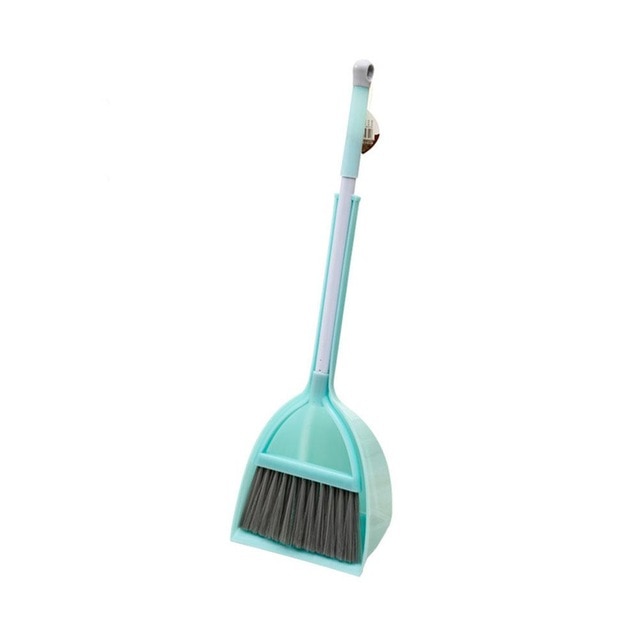 Kids Stretchable Floor Cleaning Tools Mop Broom Dustpan Play-house Toys Gift