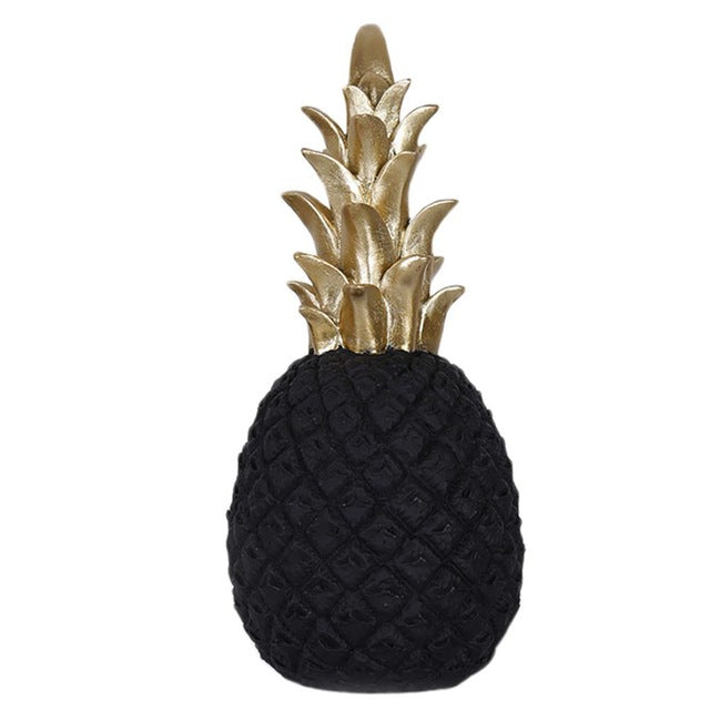 Nordic Style Modern Pineapple Ornament Craft Synthetic Resin Individual Metal Finishes Home