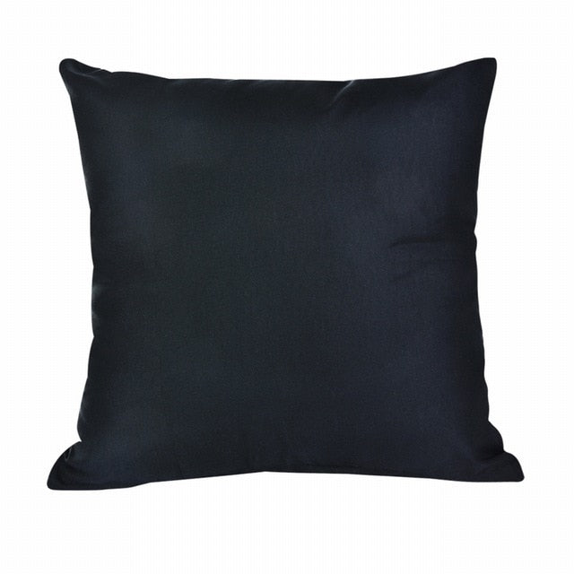 Merry Christmas Pattern Cushion Cover Black Tipping Gold Foil Printing