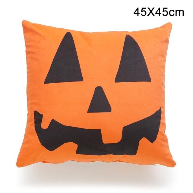 Twins Party 45x45cm Trick Treat Pumpkin Print Throw Pillow Cushion Happy Halloween