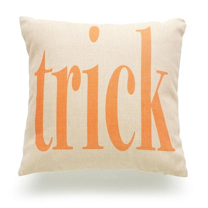 Twins Party 45x45cm Trick Treat Pumpkin Print Throw Pillow Cushion Happy Halloween