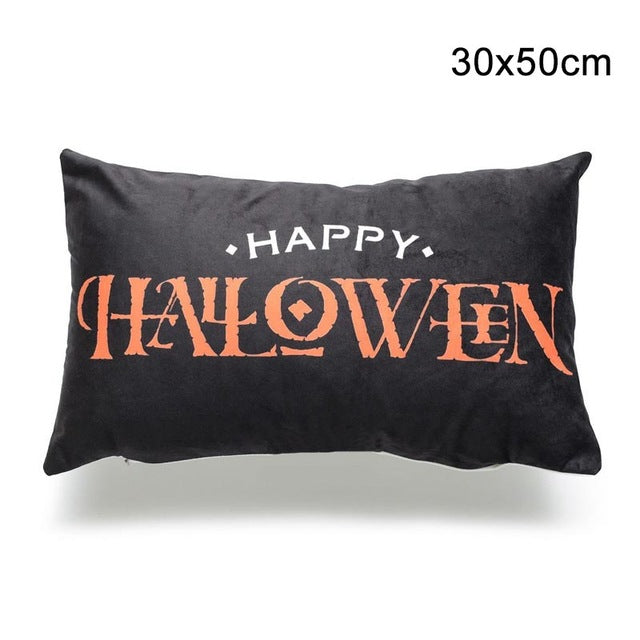 Twins Party 45x45cm Trick Treat Pumpkin Print Throw Pillow Cushion Happy Halloween