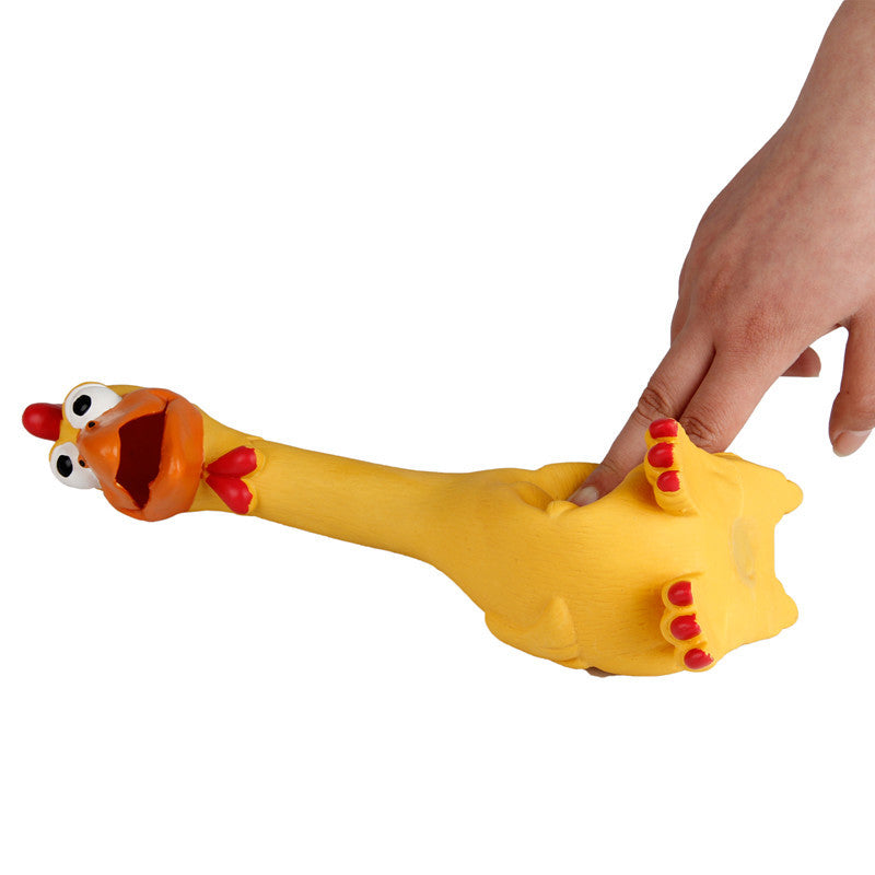 More Fun !! Freeshipping Dog Toys Rooster Crows Attract Puppy Dog and Cat Pet Squeak Toys