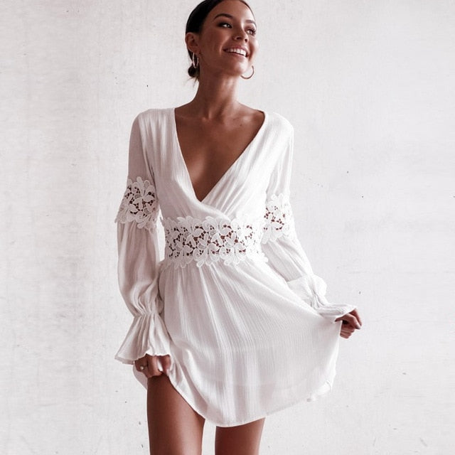 2019 New Bikini Beach Skirt Tunics for Beach Long Leaves Print Bikini Cover up