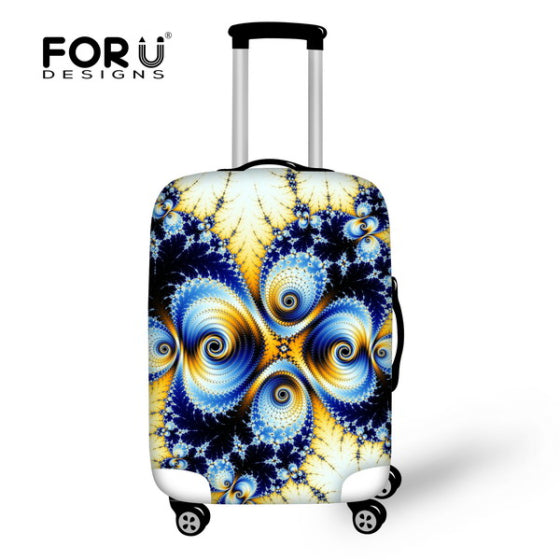 Vintage Flower Covers For Trolley Suitcase Elastic Waterproof Luggage Protective Cover For 18 - 30 Inch Travel Case Dustproof