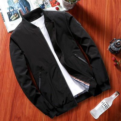 DIMUSI Autumn Mens Bomber Jackets Casual Male Outwear Military Windbreaker