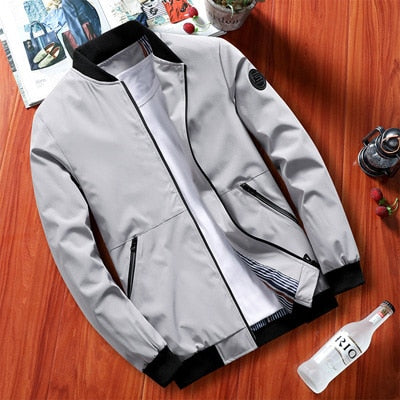 DIMUSI Autumn Mens Bomber Jackets Casual Male Outwear Military Windbreaker