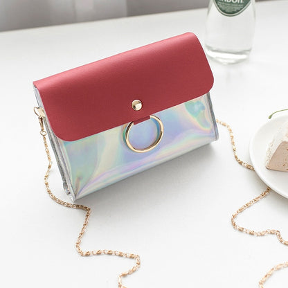 Hot Sale Sweet Lace Round Handbags High Quality PU leather Women Crossbody Bags - Shopy Max