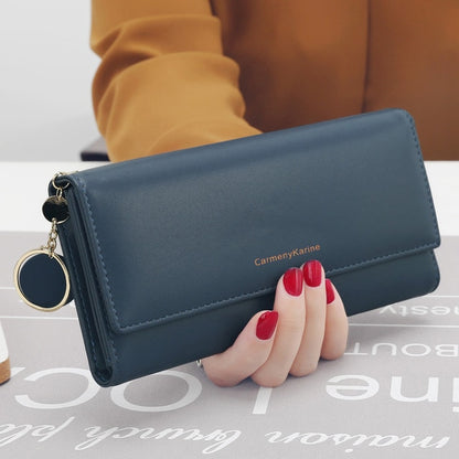 aliwood New Fashion Women Wallets Brand Letter Long Tri-fold