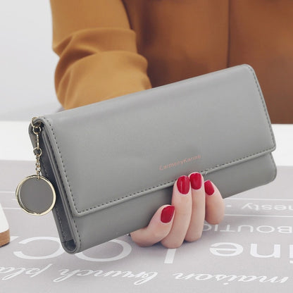 aliwood New Fashion Women Wallets Brand Letter Long Tri-fold