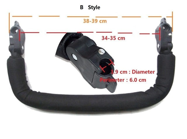 Baby umbrella stroller Accessories Armrest 1.6 cm or 1.9 cm Adjustable Handrail Bumper for Maclaren