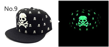 Street Adjustable Bone  Lighted Hat Letters Snapback Cap Men Women Gorras Hip Pop Baseball Cap