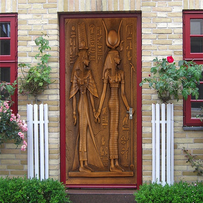 2PCS/SET Door Sticker PVC Self-adhesive Waterproof 3D Removable Home Decor