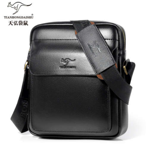 Men Casual Business Leather shoulder Messenger Bag Men's Crossbody male vintage crossbody ipad Laptop briefcase Messenger Bags