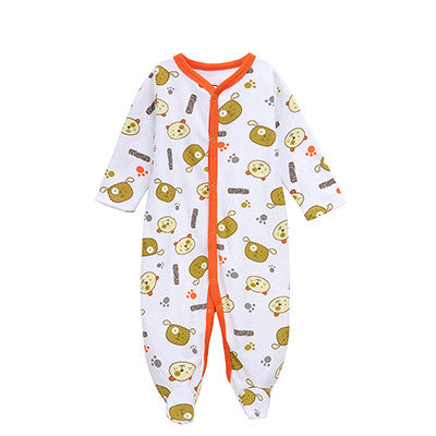 Mother Nest Long-Sleeved Baby Infant Cartoon Footies for Boys Jumpsuits Clothing