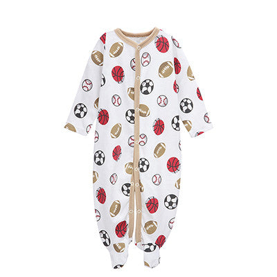 Mother Nest Long-Sleeved Baby Infant Cartoon Footies for Boys Jumpsuits Clothing