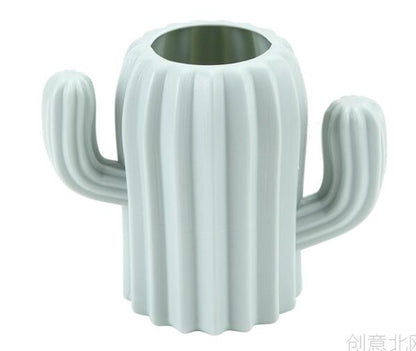 Pen holder creative student stationery Desktop cactus desk multifunction storage box