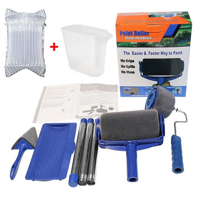 8pcs DIY Paint Roller Wall Decorative Brush Tools Set Household Use