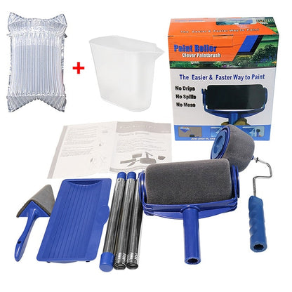 8pcs DIY Paint Roller Wall Decorative Brush Tools Set Household Use
