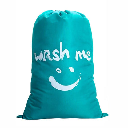 Smile Shape Nylon Laundry Bag Wash Me Travel Storage Pouch Machine