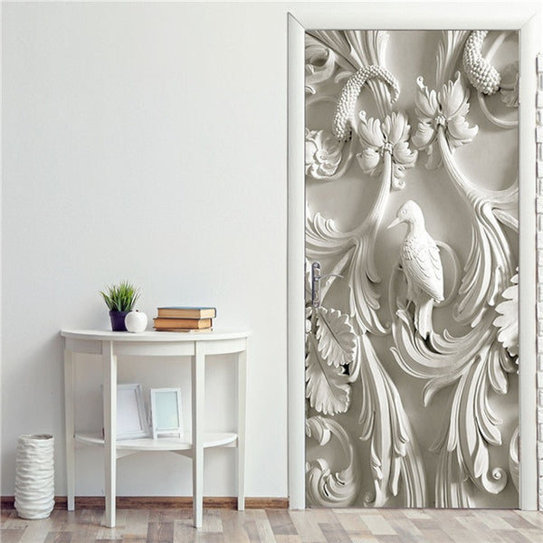 Creative 3D Door Sticker 95x215cm/Custom Size Self Adhesive Wallpaper ...