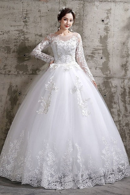 Flower Wedding Dress 2020 New Style Bride Plus Size Flower Wedding Dresses