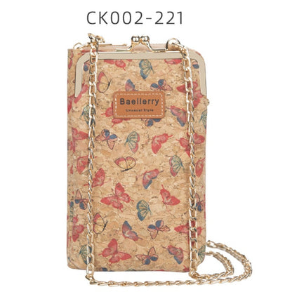2020 New Fashion Women Wallets Wood Grain Chain Long