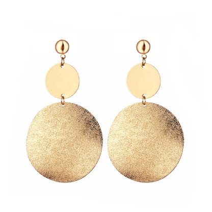 Korean Statement Black Acrylic Drop Earrings for Women