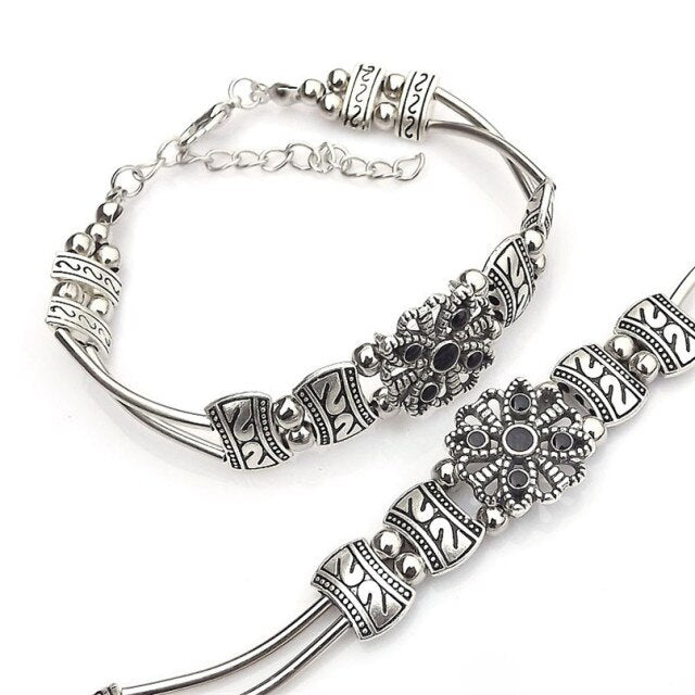 Lusion Brand Tibet Vintage DIY Flower Bracelet Woman