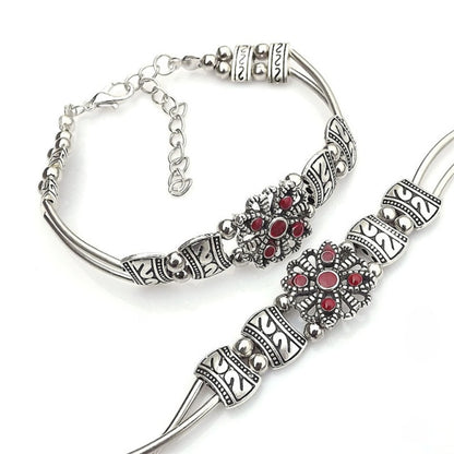 Lusion Brand Tibet Vintage DIY Flower Bracelet Woman
