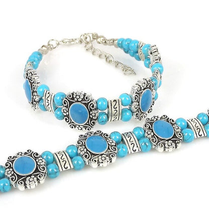 Lusion Brand Tibet Vintage DIY Flower Bracelet Woman