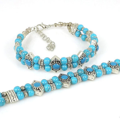Lusion Brand Tibet Vintage DIY Flower Bracelet Woman