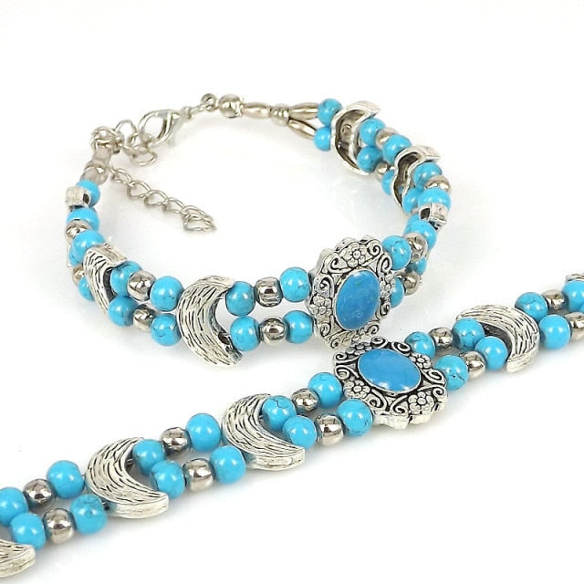 Lusion Brand Tibet Vintage DIY Flower Bracelet Woman