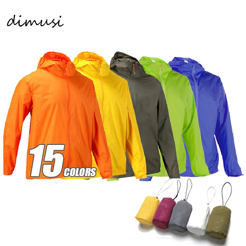 DIMUSI  Men's Brand Quick Dry Skin Coat Sunscreen Waterproof