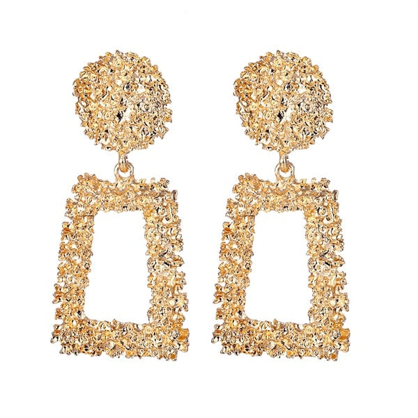 FNIO Fashion Vintage Earrings For Women Big Geometric