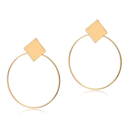FNIO Fashion Vintage Earrings For Women Big Geometric