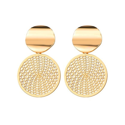 FNIO Fashion Vintage Earrings For Women Big Geometric