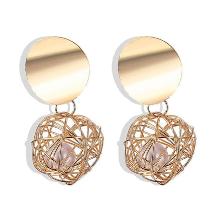 FNIO Fashion Vintage Earrings For Women Big Geometric