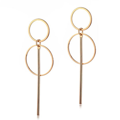 FNIO Fashion Vintage Earrings For Women Big Geometric