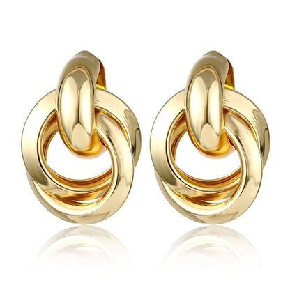 FNIO Fashion Vintage Earrings For Women Big Geometric
